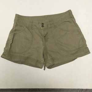 Patagonia Shorts Womens Brown/Khaki Zip Hemp Blend Pockets Sz 8